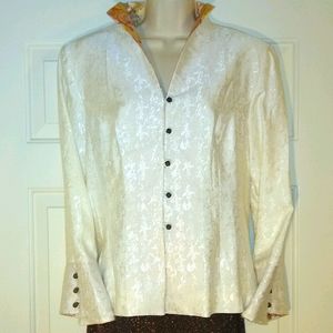 Asian Chinese Silken Jacket Blazer - NWOT!